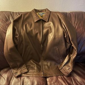 Polo Ralph Lauren leather jacket size L